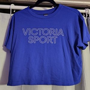 VS Sport Blue Crop Top